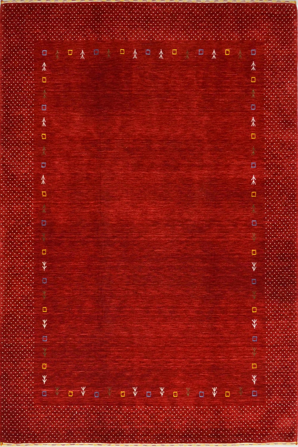 Lori Yünden El Dokuma Etnik Desenli Modern Halı - 4