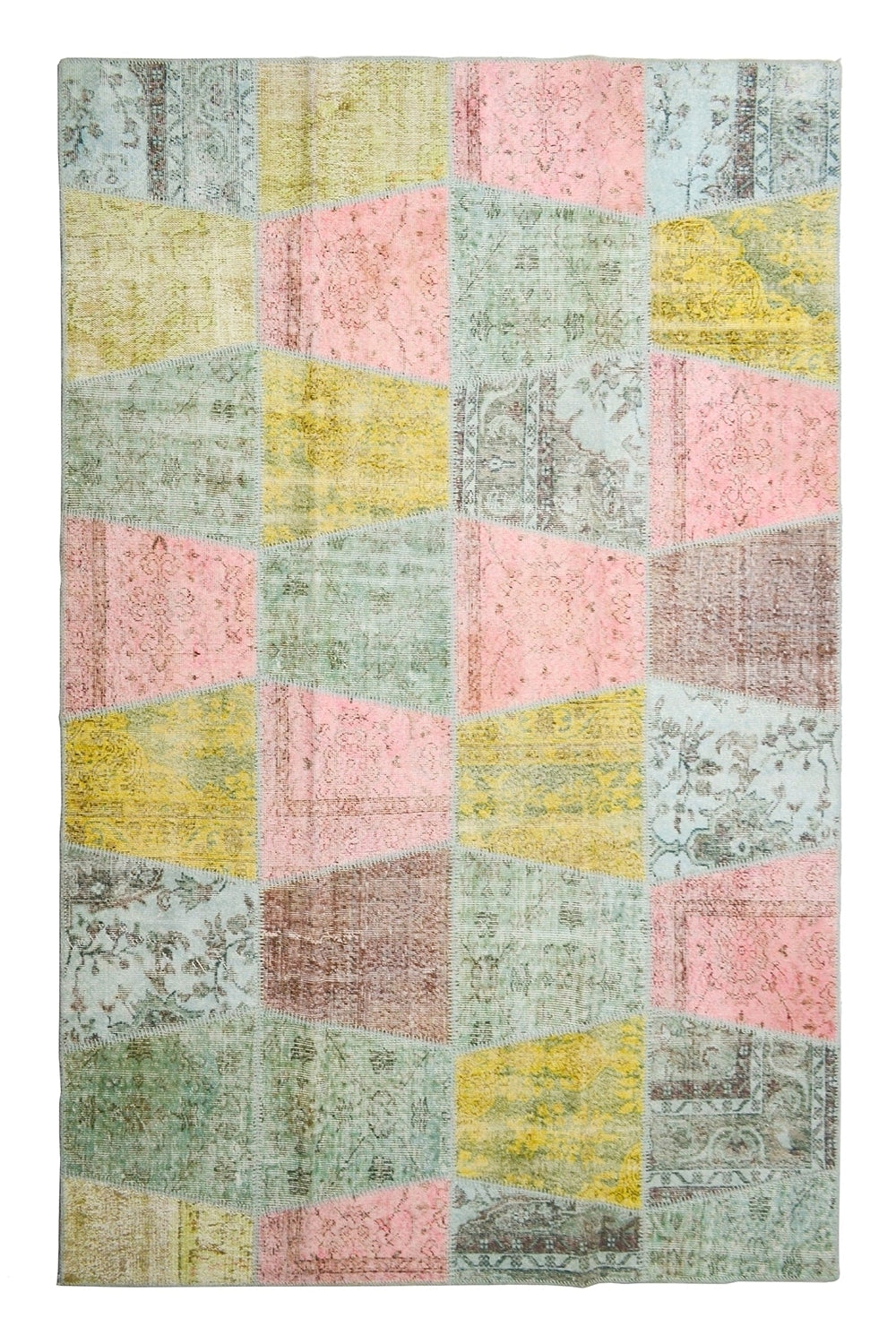 Patchwork El Dokuma Isparta Halısı 200x300 Cm (6 M²) - 0