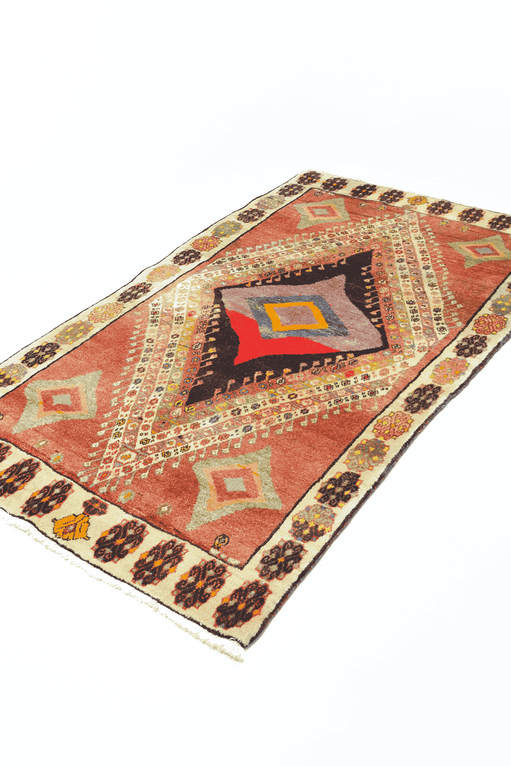 Yünden El Dokuma Vintage İran Köy Halısı 120x200 Cm (2.4 M²) - 2