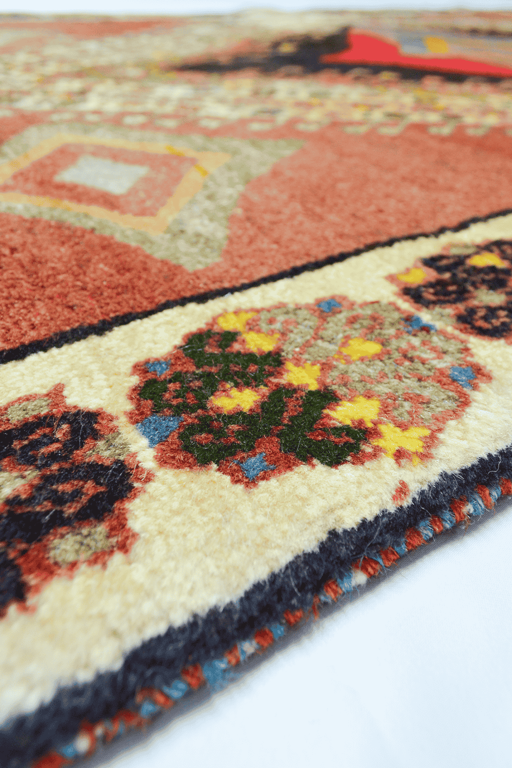 Yünden El Dokuma Vintage İran Köy Halısı 120x200 Cm (2.4 M²) - 4