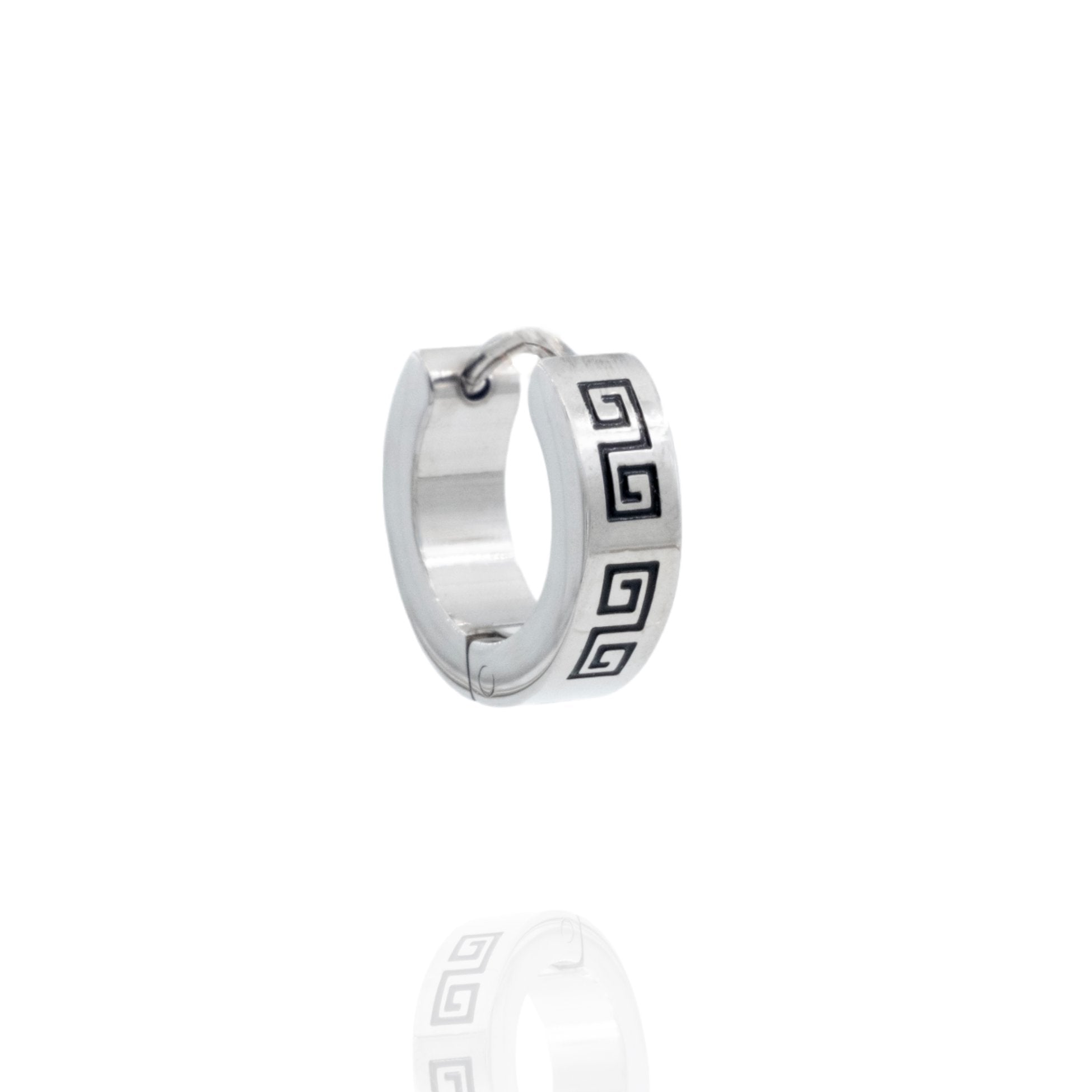 Kimolos-316 Ayar Paslanmaz Çelik Erkek Küpe-Küpe-3-Milagron.com