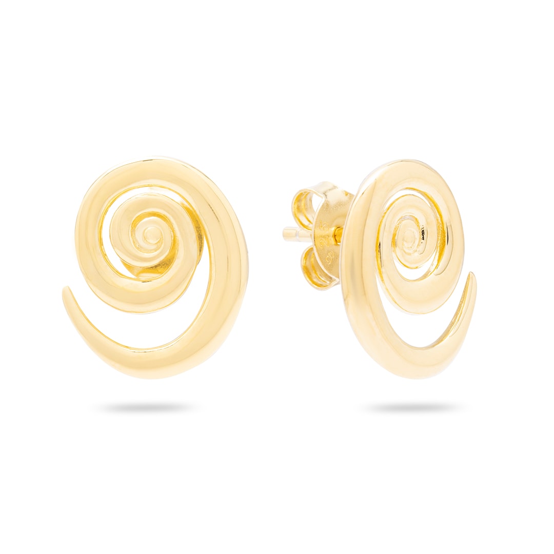 Kimolos-Elythra Earring 925 Ayar Gümüş Küpe-1-Milagron.com