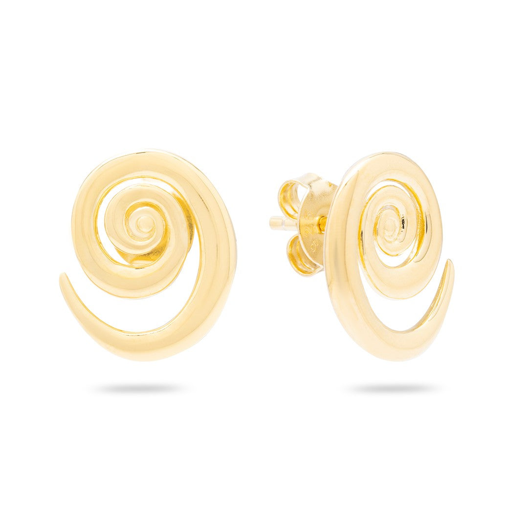 Kimolos-Elythra Earring 925 Ayar Gümüş Küpe-Küpe-1-Milagron.com