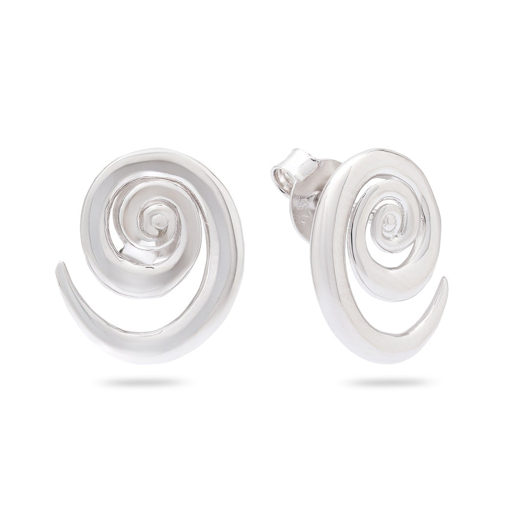 Kimolos-Elythra Earring 925 Ayar Gümüş Küpe-Küpe-2-Milagron.com