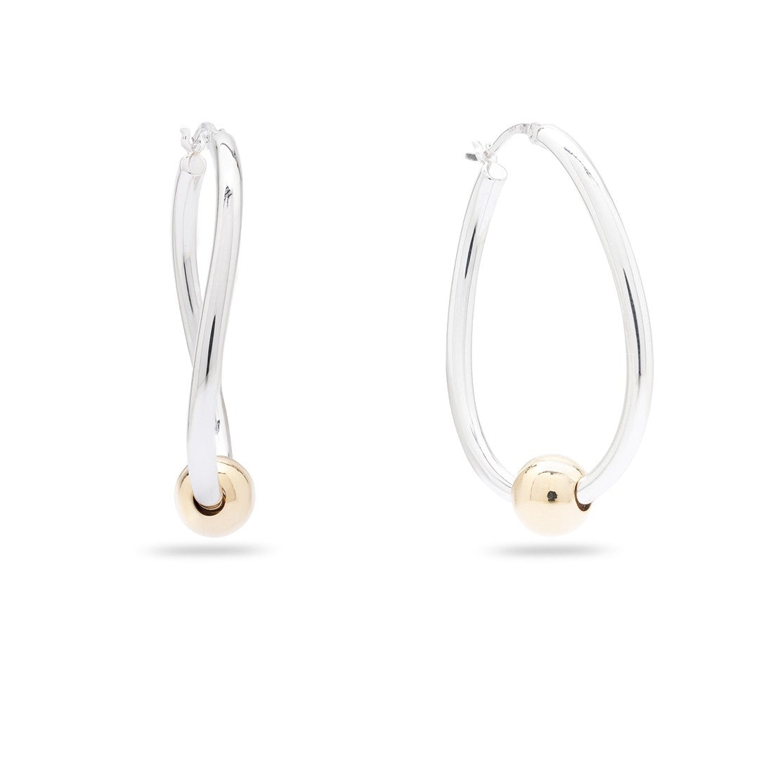 Kimolos-Freyja 925 Ayar Gümüş Küpe-Küpe-1-Milagron.com