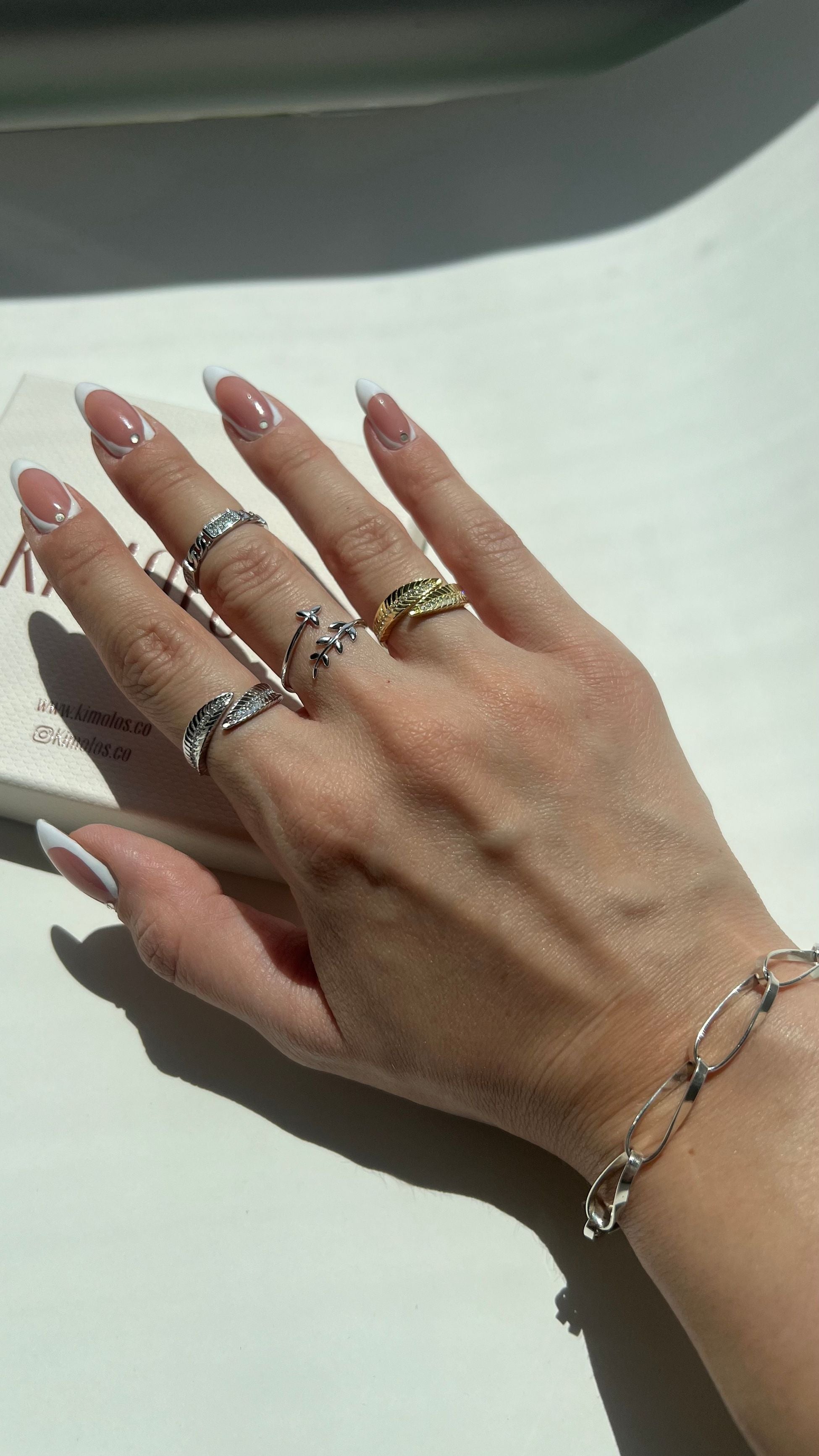 Kimolos-Helen 925 Ayar Gümüş Zirkon Taşlı Yüzük-Yüzük-6-Milagron.com