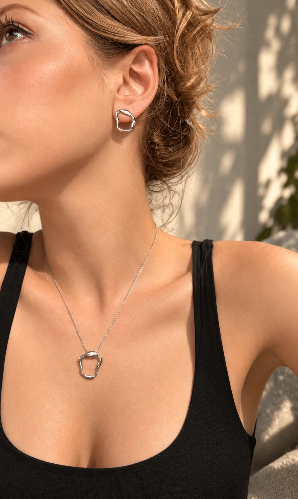 Kimolos-Helios Necklace 925 Ayar Gümüş Kolye-Kolye-5-Milagron.com