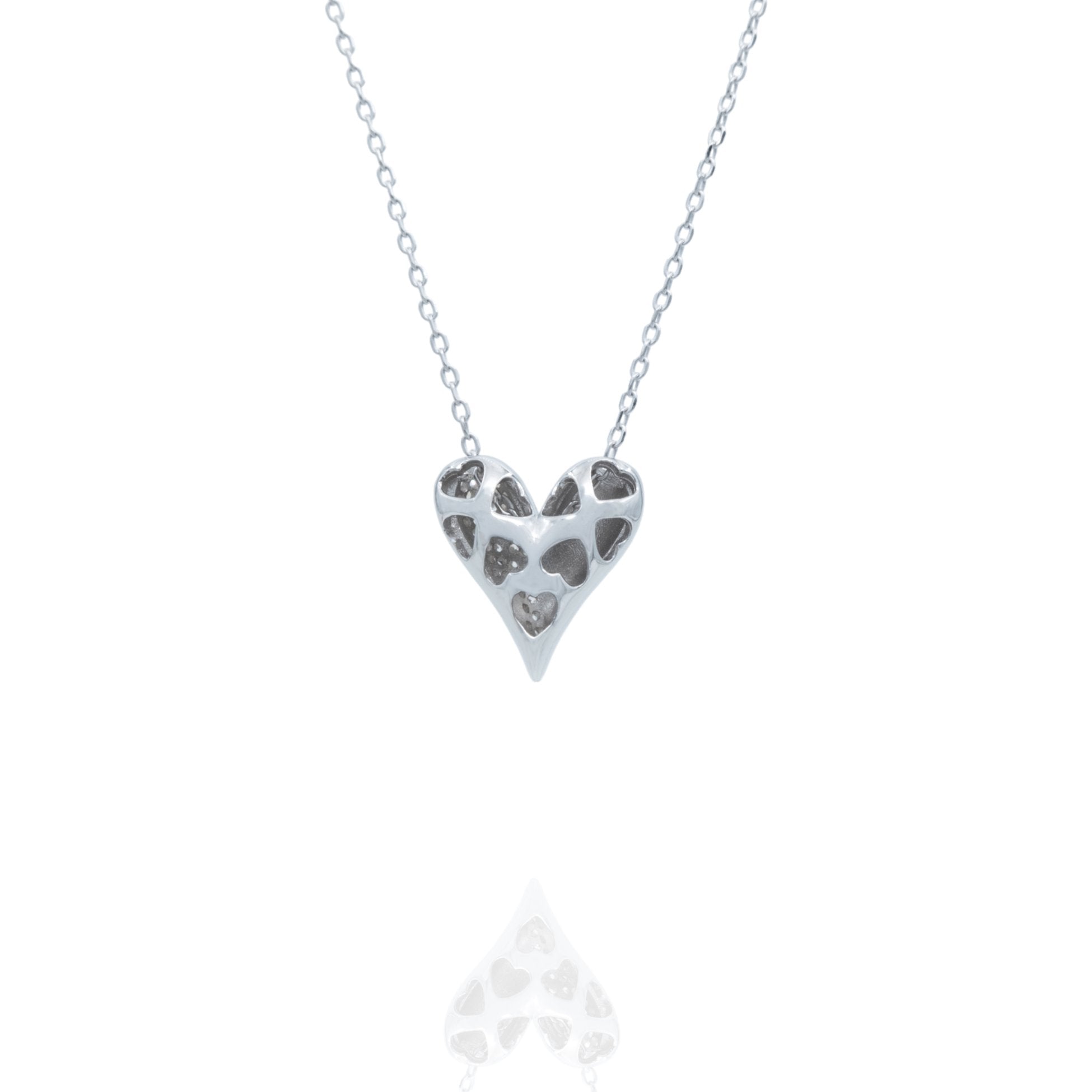 Kimolos-Love 925 Ayar Gümüş Zirkon Taşlı Kare Love Kolye-Kolye-6-Milagron.com