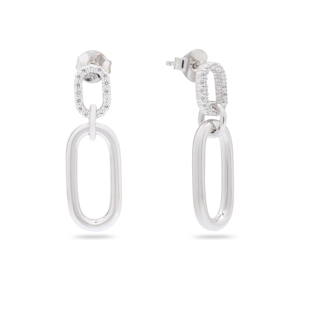 Kimolos-Lumi 925 Ayar Gümüş Küpe-Küpe-1-Milagron.com