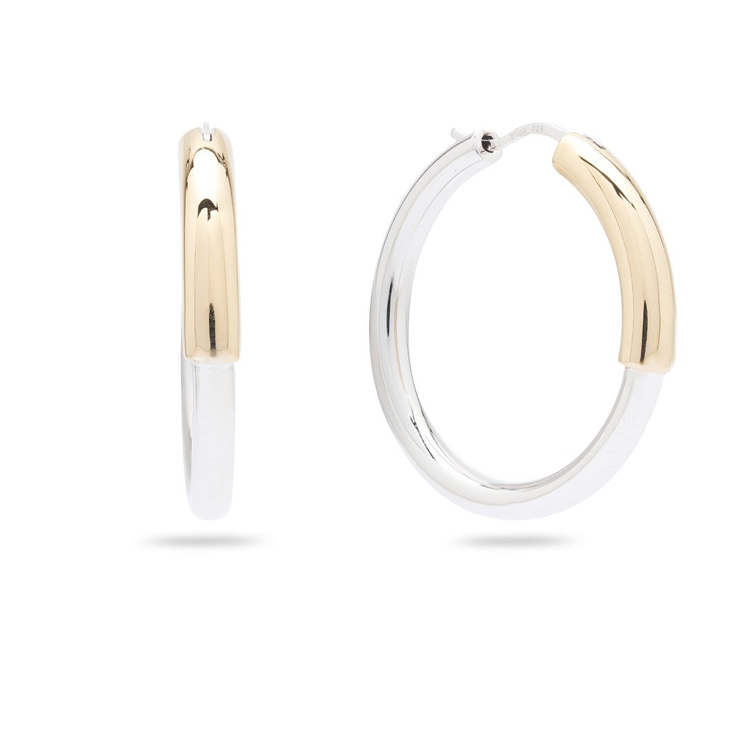 Kimolos-Luna 925 Ayar Gümüş Küpe-Küpe-1-Milagron.com