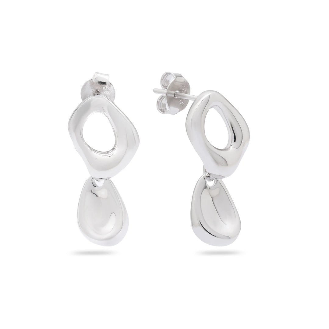 Kimolos-Nix 925 Ayar Gümüş Küpe-Küpe-3-Milagron.com