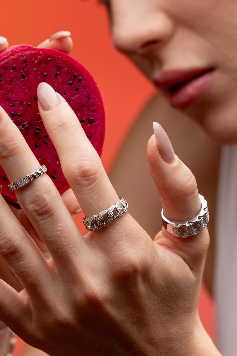 Kimolos-Petit 925 Ayar Gümüş Zirkon Taşlı Eklem Yüzük-Yüzük-2-Milagron.com