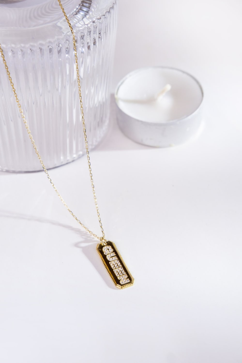 Kimolos-Queen 925 Ayar Gümüş Zirkon Taşlı Kraliçe Kolye-Kolye-5-Milagron.com