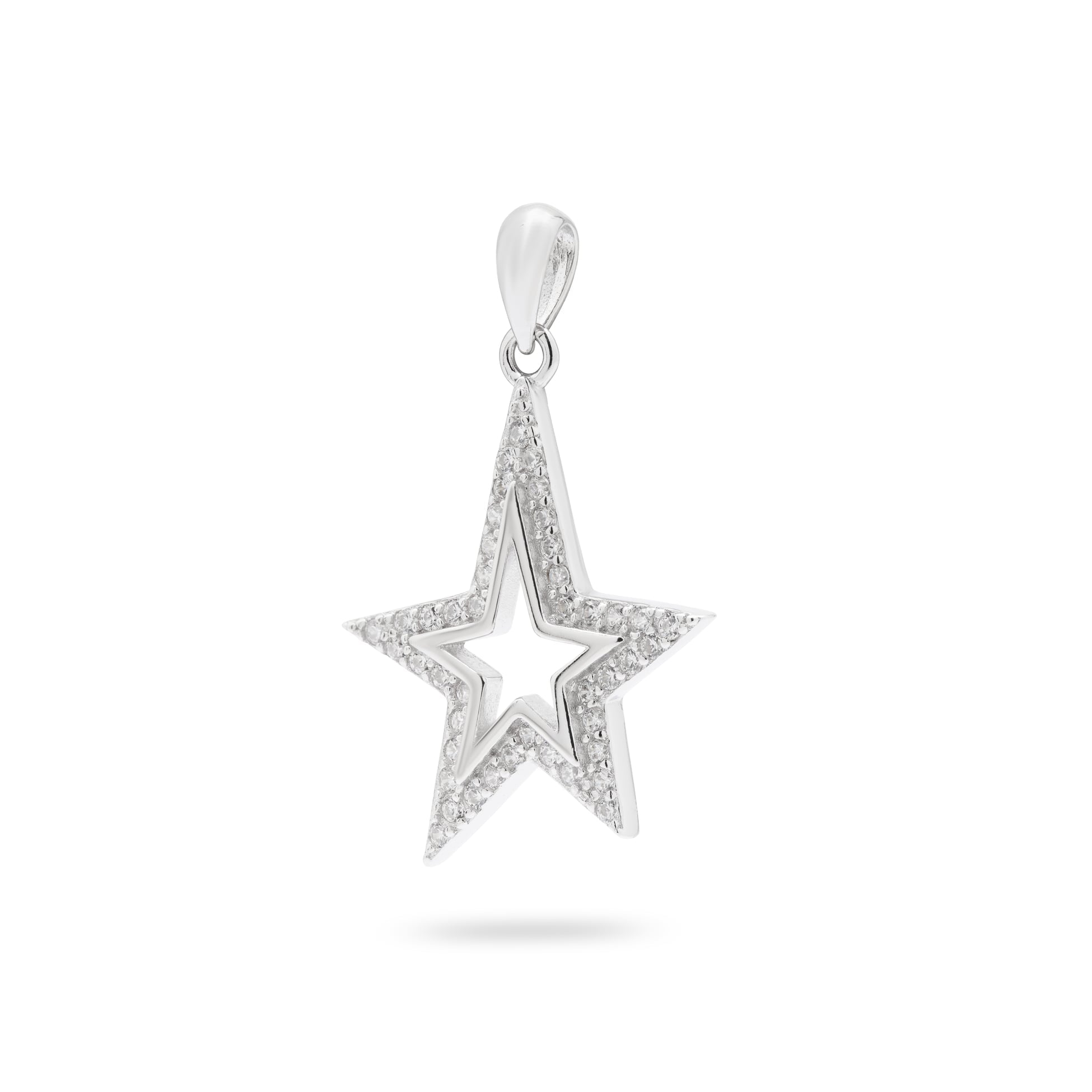 Kimolos-Shime Like A Star 925 Ayar Gümüş Zirkon Taşlı Yıldız Kolye Ucu-2-Milagron.com