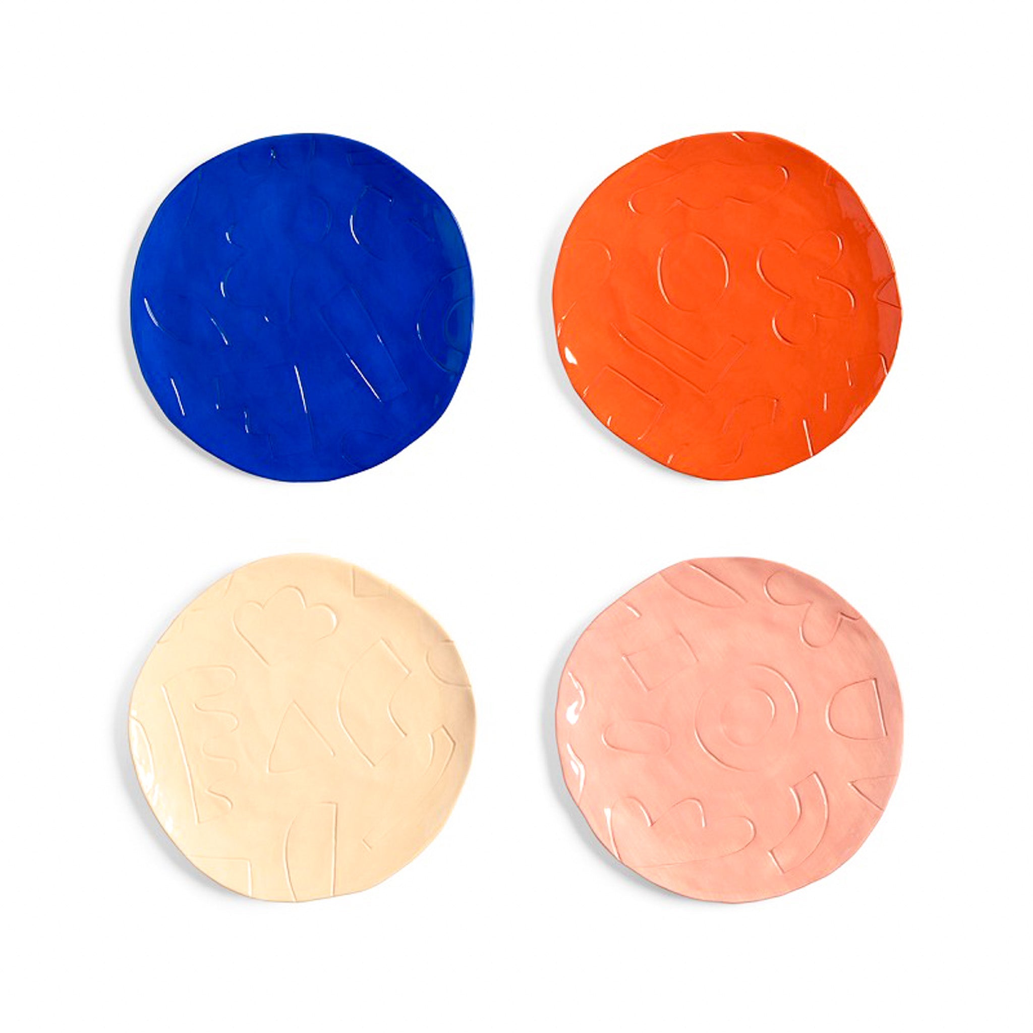 &Klevering-Etch 4'lü Tabak Seti-Tabak-1-Milagron.com