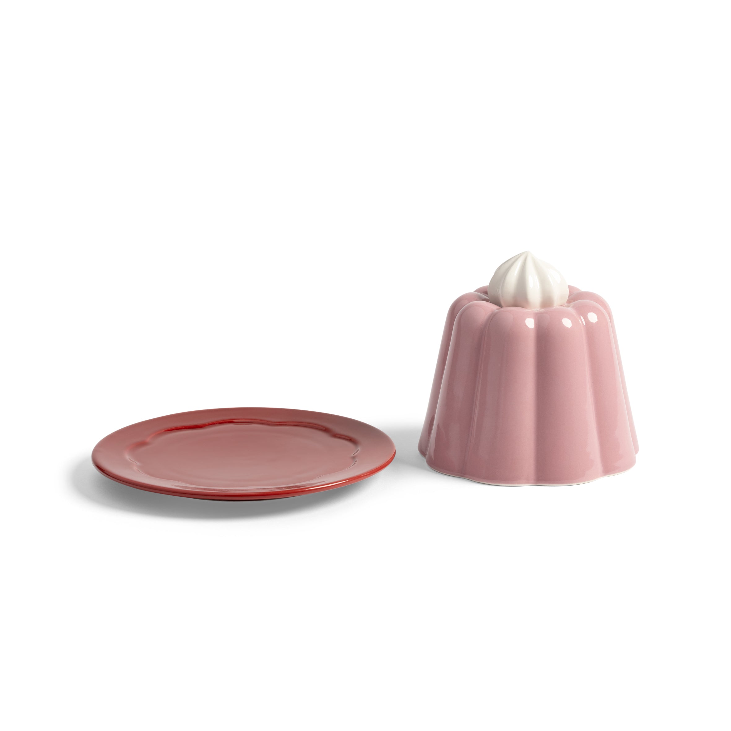 &Klevering-Puding Formunda Pembe Saklama Kabı-Saklama Kabı-2-Milagron.com