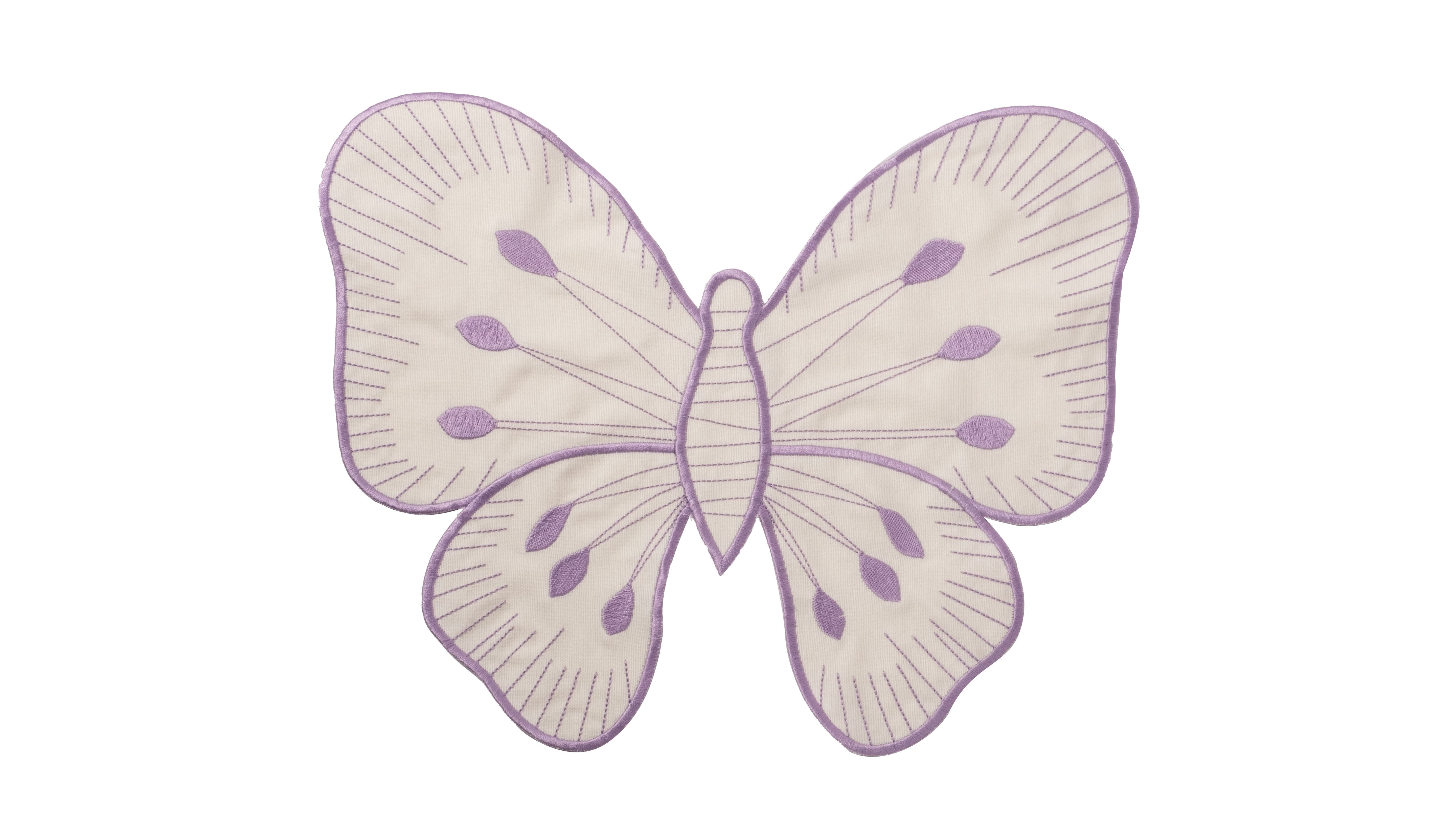 Km Home Collection-2'li Set Lila Kelebek Pamuk Amerikan Servis-3-Milagron.com