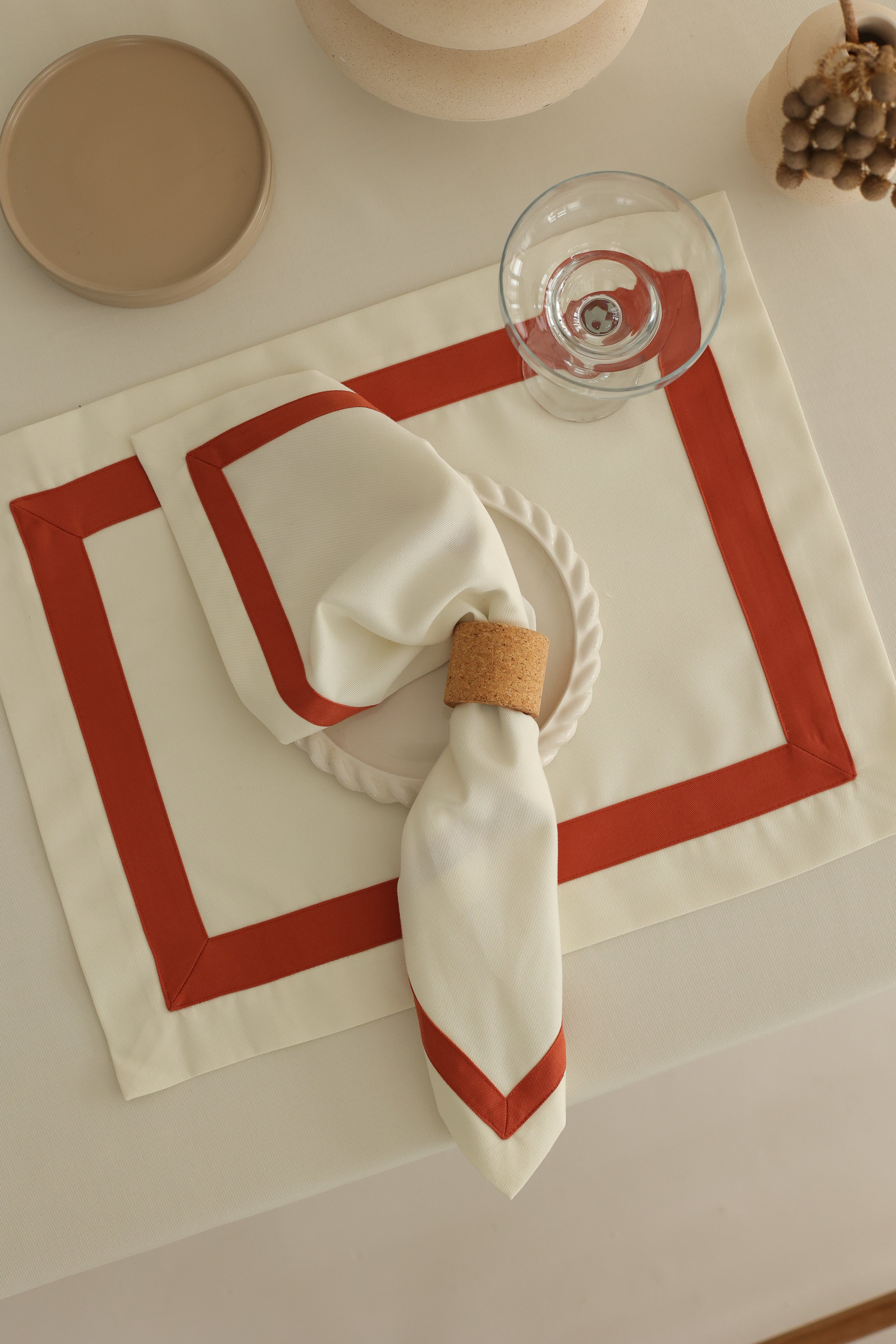 Km Home Collection-2'li Set Maison Peçete-Sunum Aksesuarları-4-Milagron.com