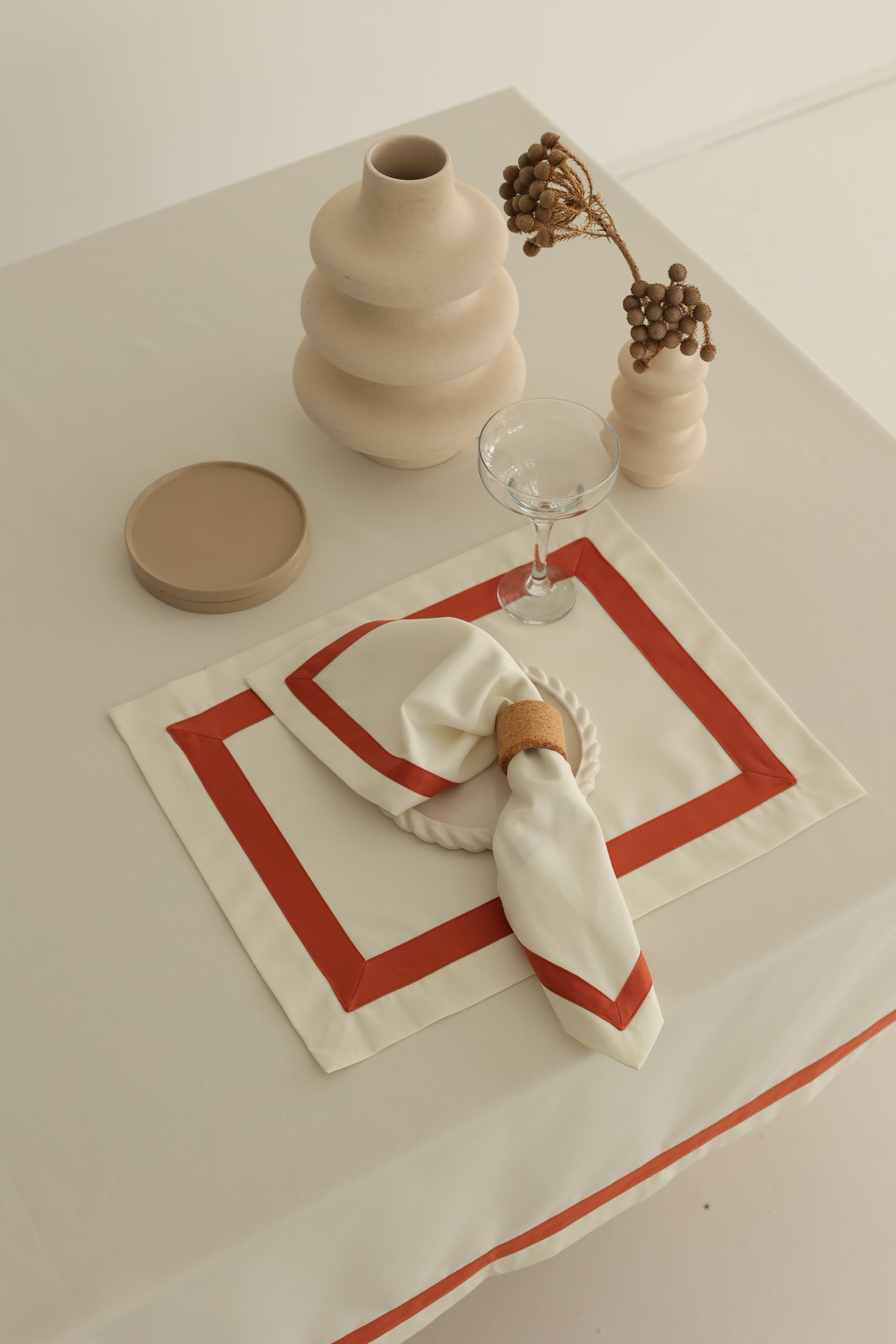 Km Home Collection-2'li Set Maison Peçete-Sunum Aksesuarları-5-Milagron.com