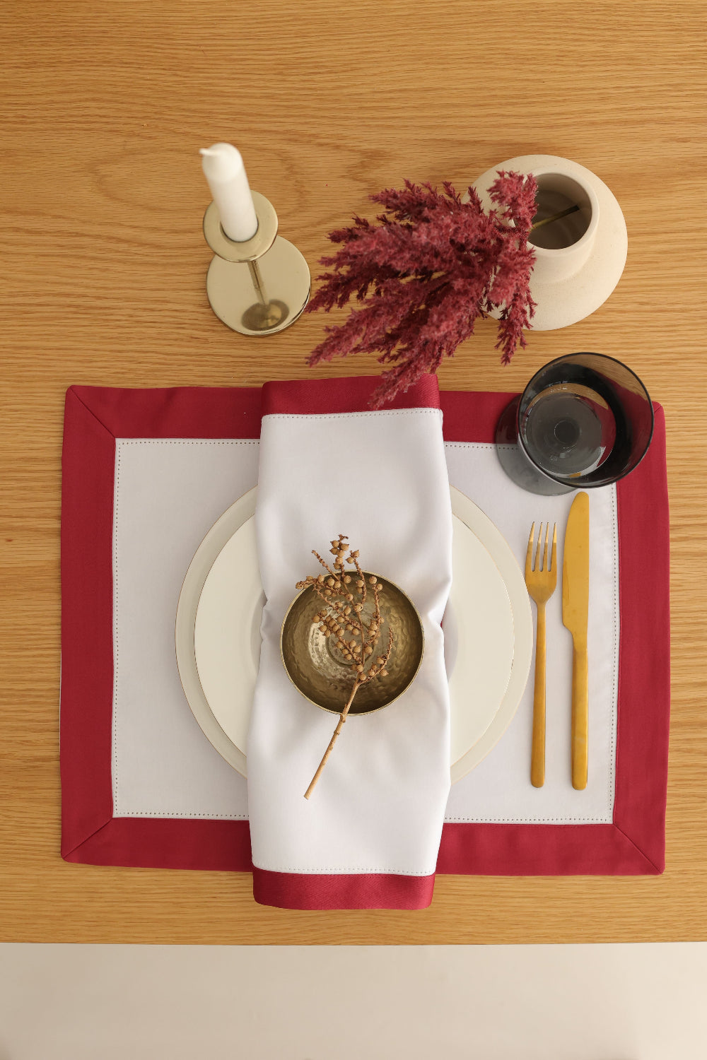 Km Home Collection-2'li Set Monaco Amerikan Servis-Sunum Aksesuarları-1-Milagron.com