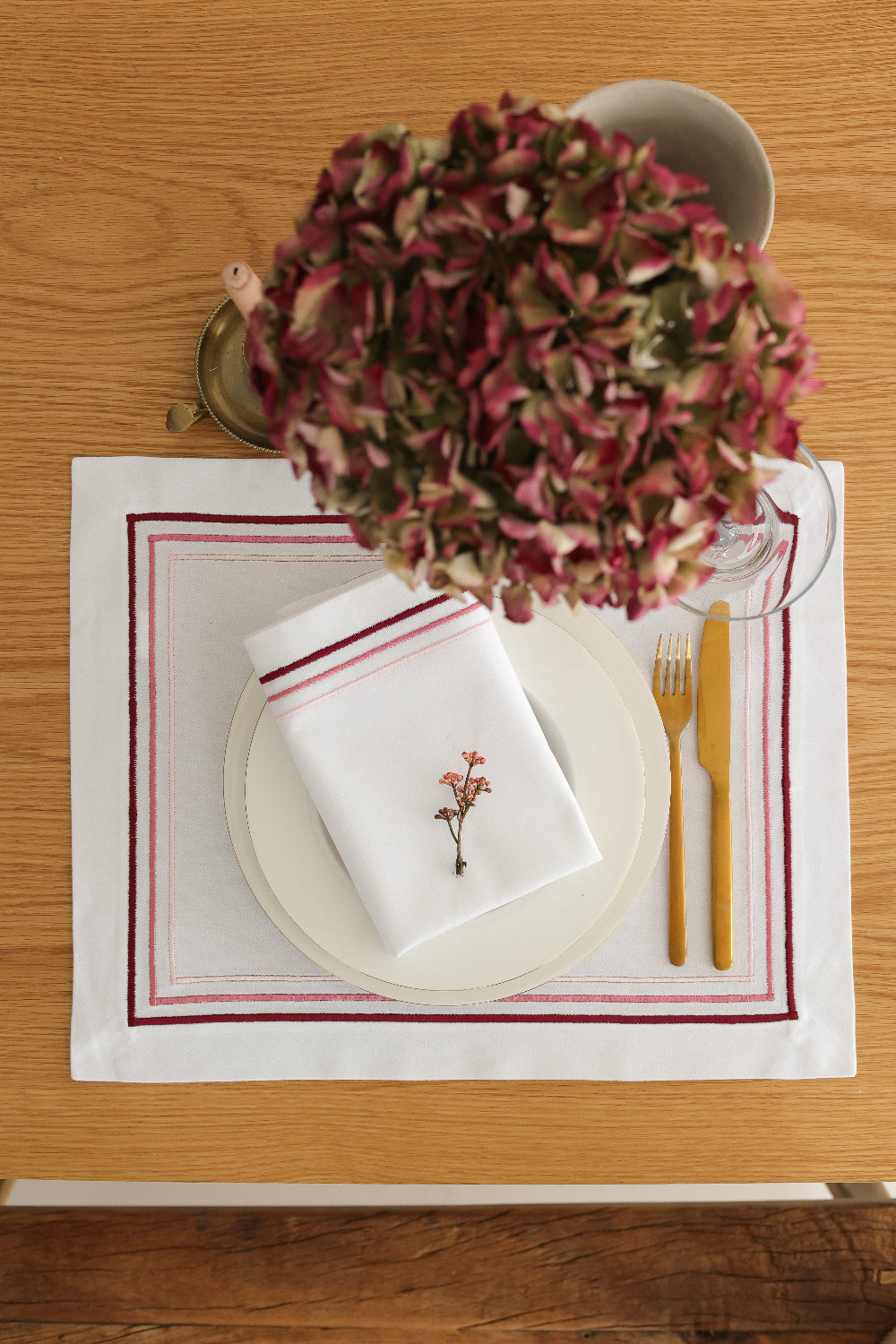 Km Home Collection-2'li Set Rosé Peçete-Sunum Aksesuarları-1-Milagron.com