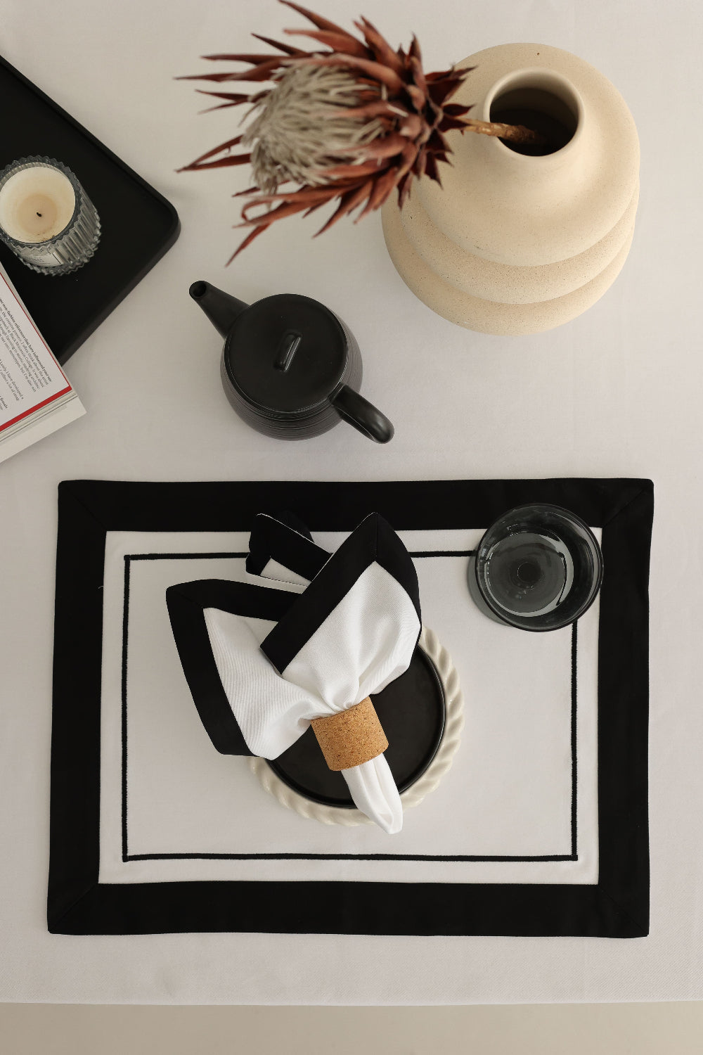 Km Home Collection-2'li Set Soho Peçete-Sunum Aksesuarları-1-Milagron.com