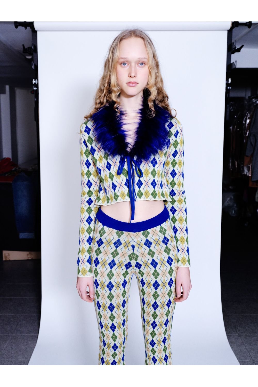 Knitly Studio-Argyle Triko Hırka-Kazak & Triko-2-Milagron.com