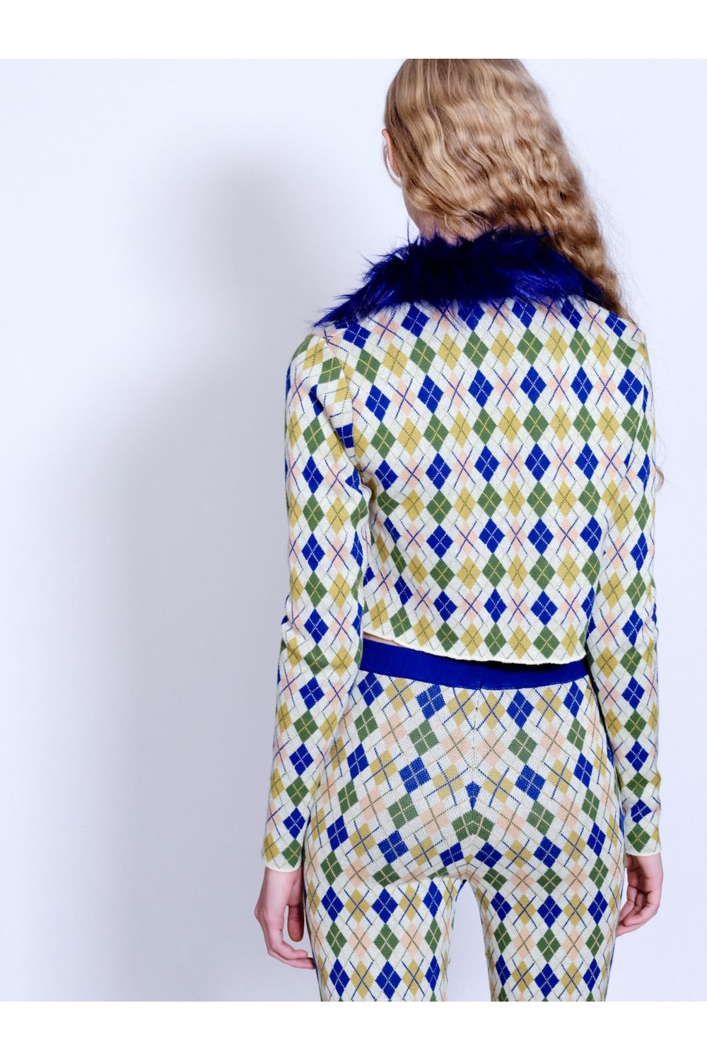 Knitly Studio-Argyle Triko Hırka-Kazak & Triko-4-Milagron.com