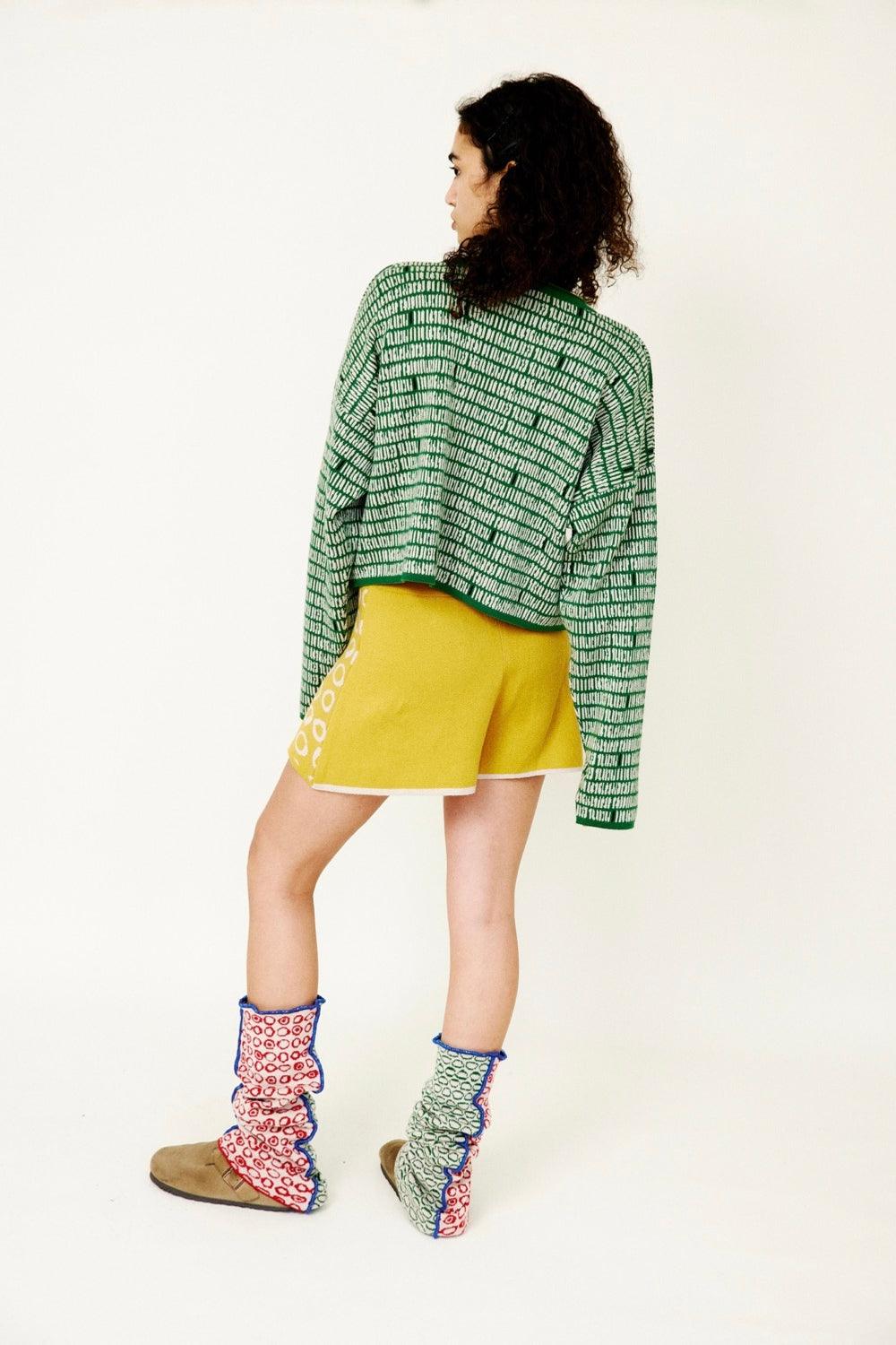 Knitly Studio-Bubble Knit Shorts-Şort-3-Milagron.com