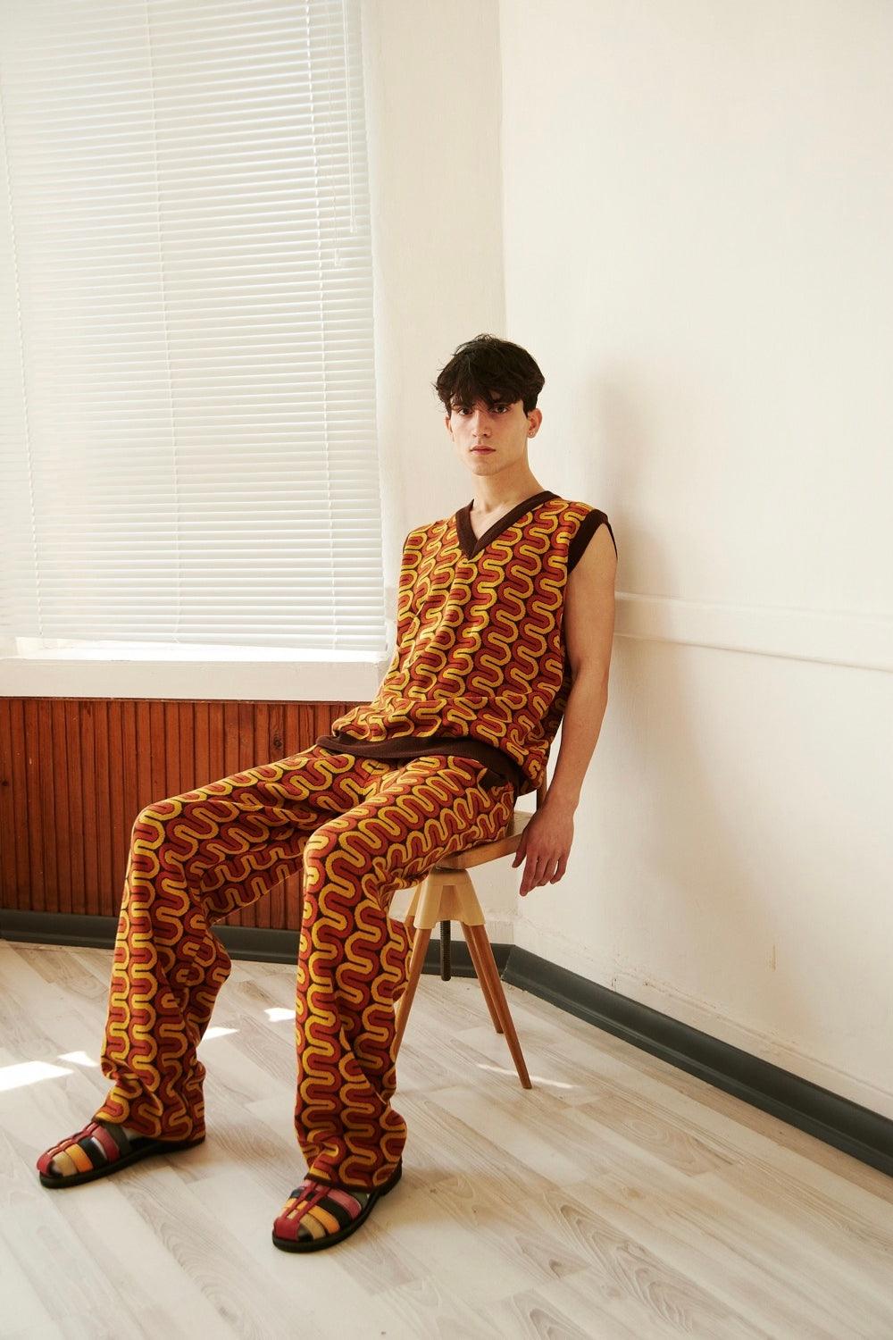 Knitly Studio-Curly Knit Pants-Eşofman-4-Milagron.com