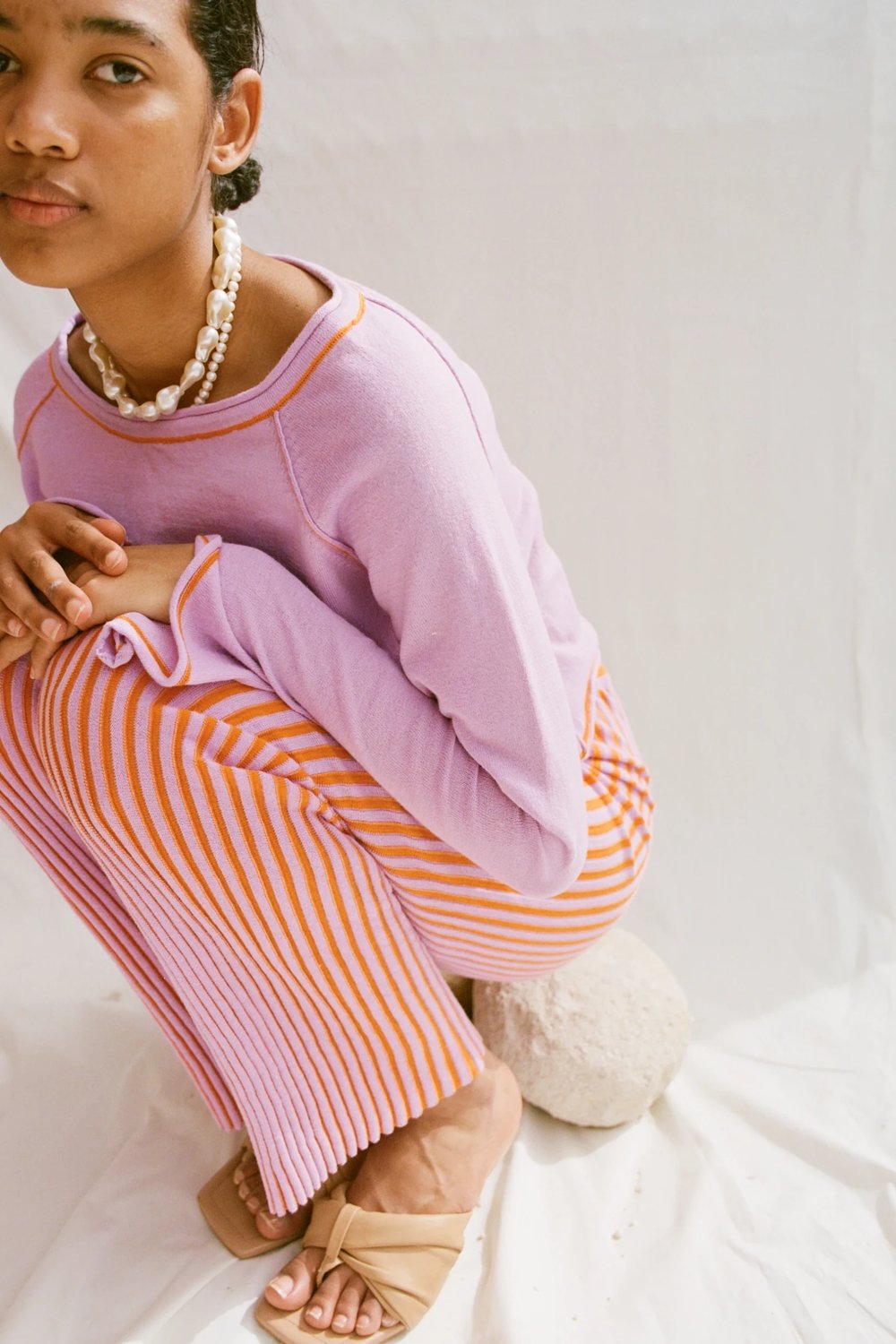 Knitly Studio-Eleanor Triko Bluz-Kazak & Triko-1-Milagron.com