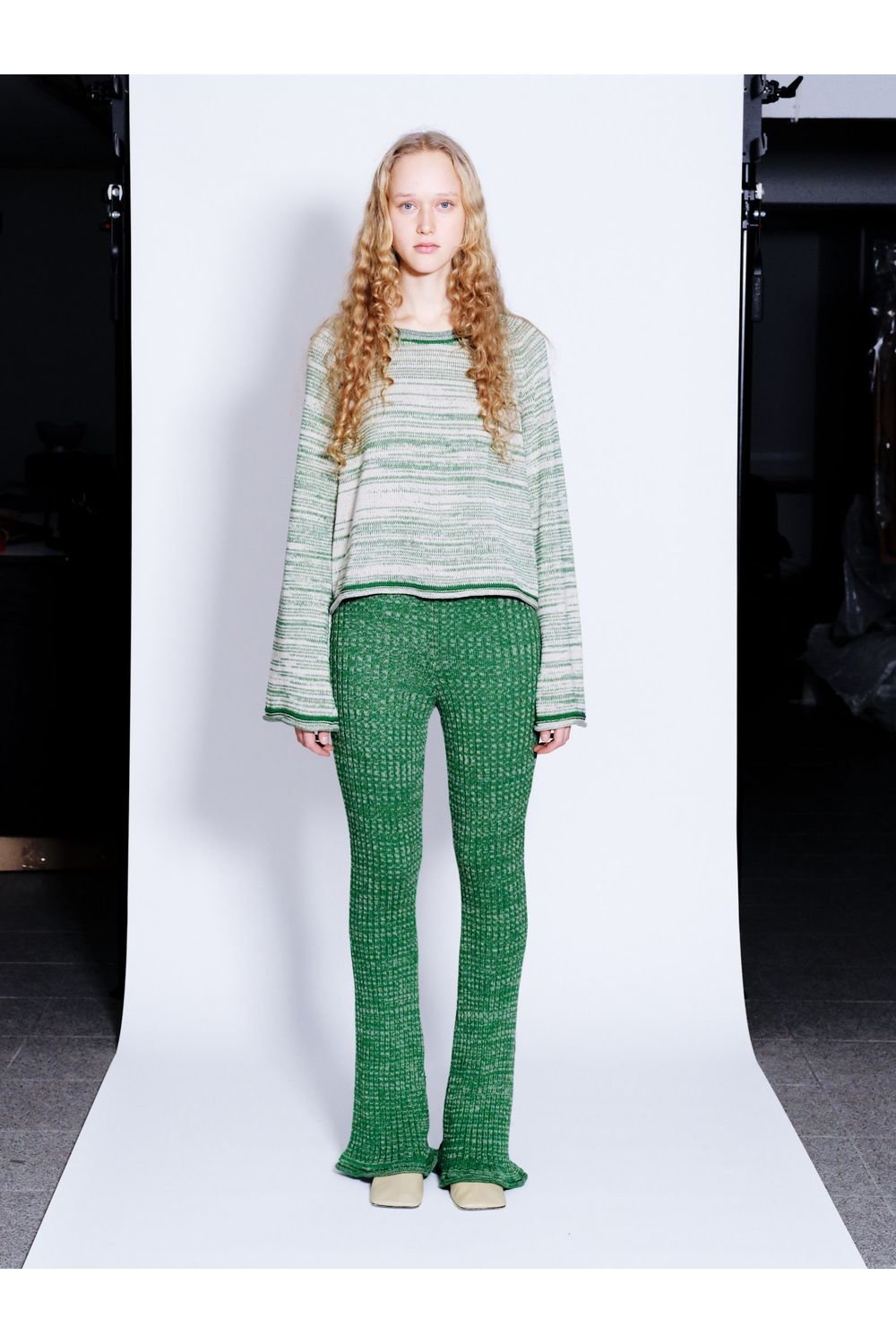 Knitly Studio-Evergreen Crop Triko Kazak-Kazak & Triko-2-Milagron.com