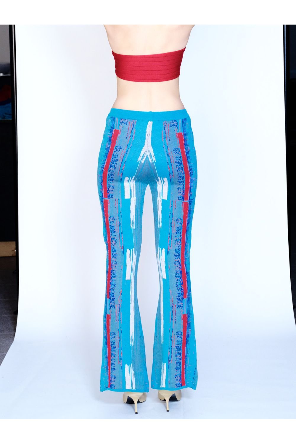 Knitly Studio-Paint Flare Triko Pantolon-Pantolon-2-Milagron.com