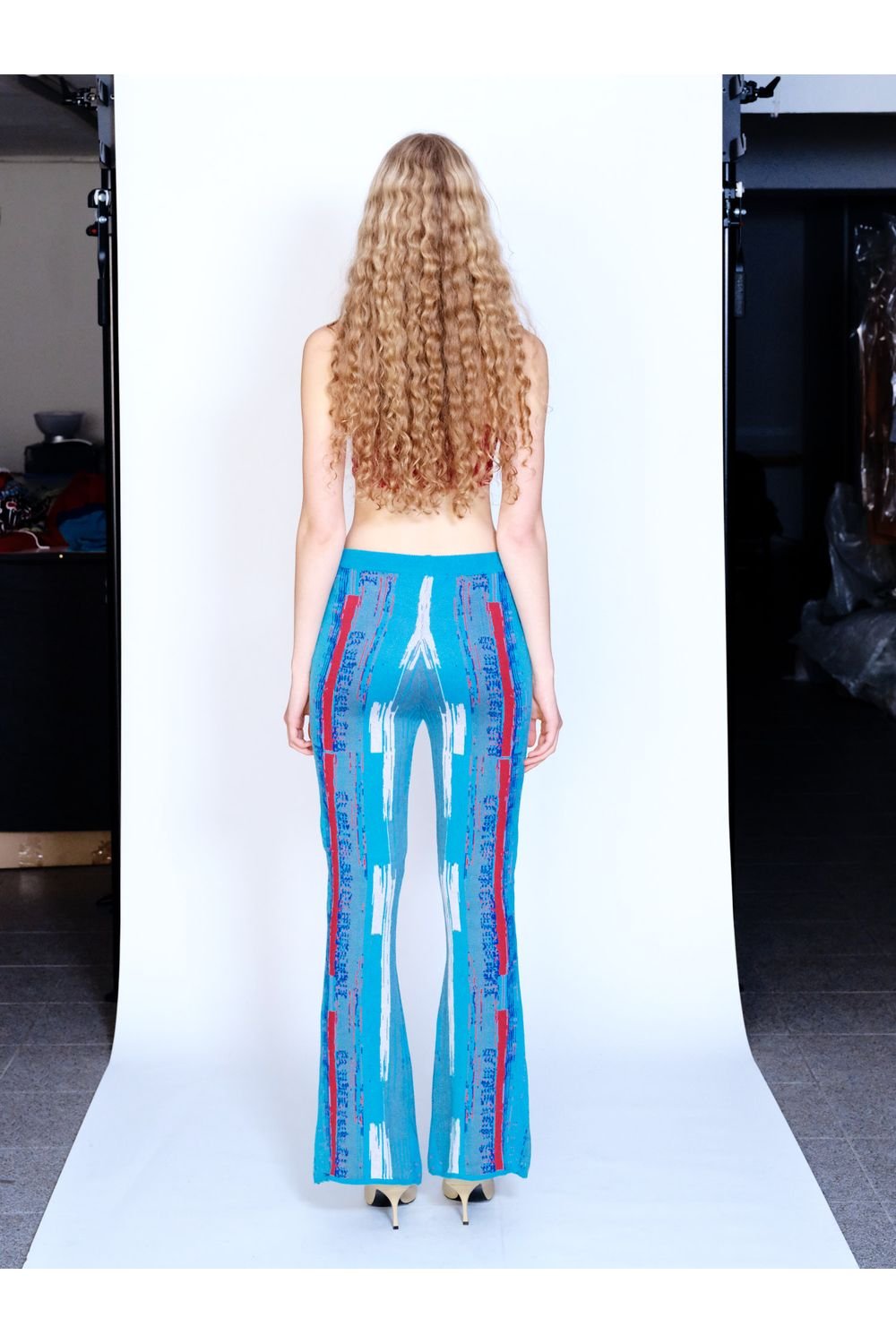 Knitly Studio-Paint Flare Triko Pantolon-Pantolon-3-Milagron.com