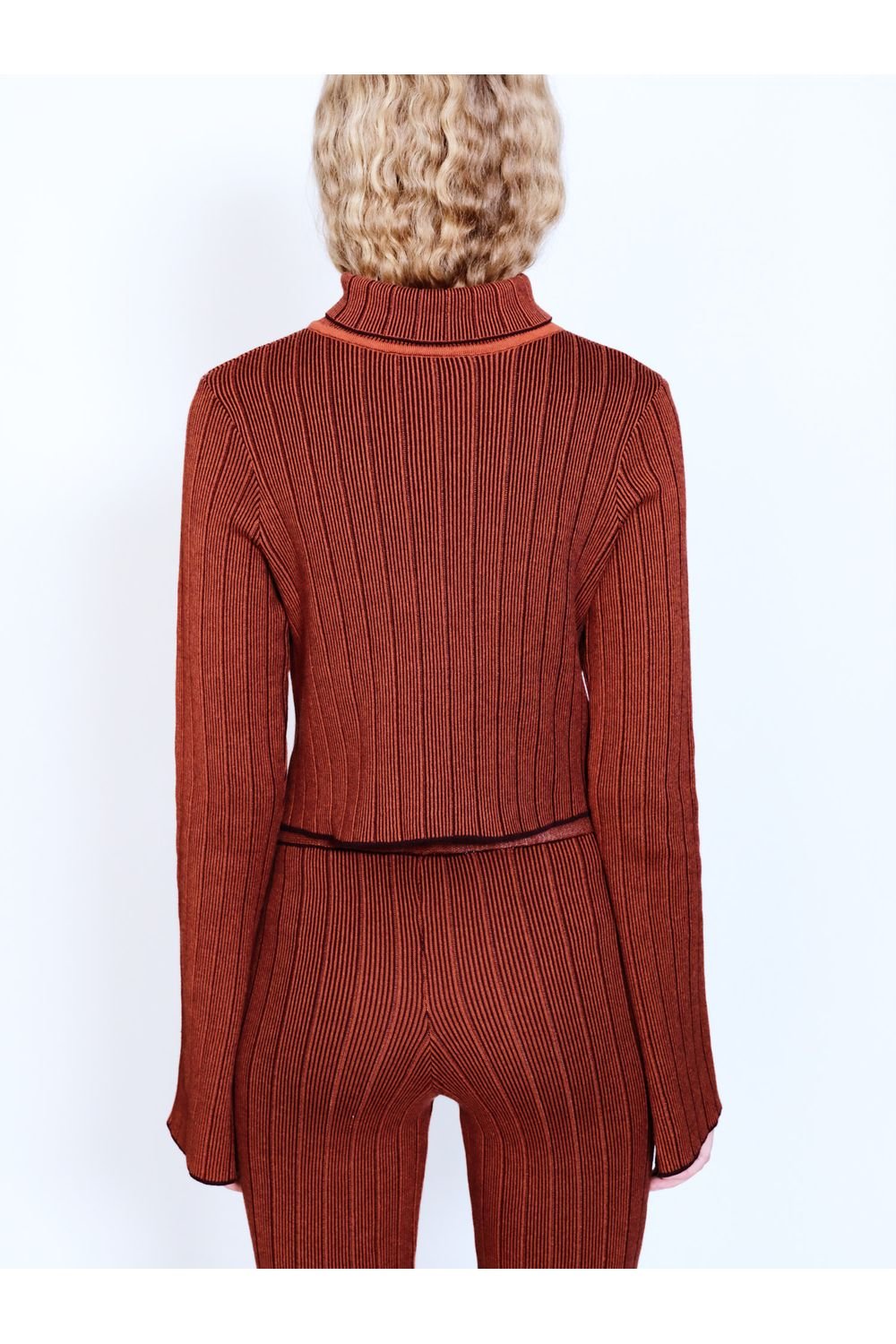 Knitly Studio-Rust Yarım Balıkçı Yaka Kazak-Kazak & Triko-3-Milagron.com