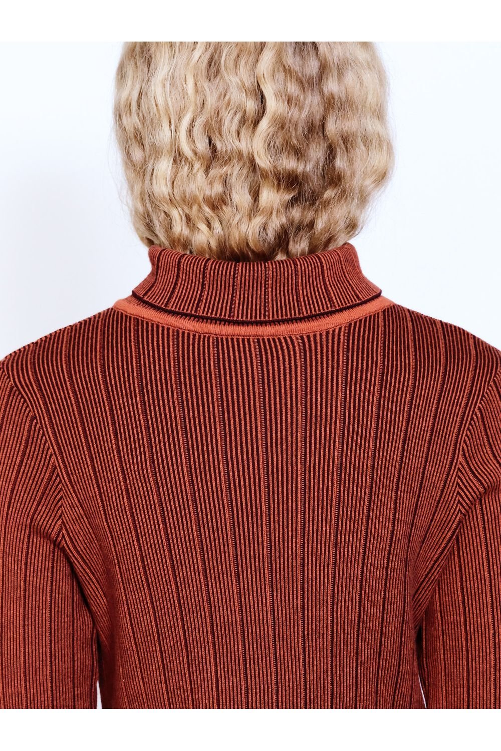 Knitly Studio-Rust Yarım Balıkçı Yaka Kazak-Kazak & Triko-4-Milagron.com