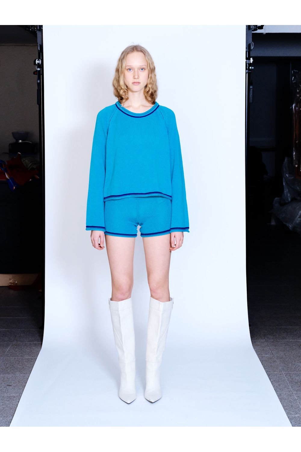 Knitly Studio-Skylar Crop Triko Kazak-Kazak & Triko-1-Milagron.com