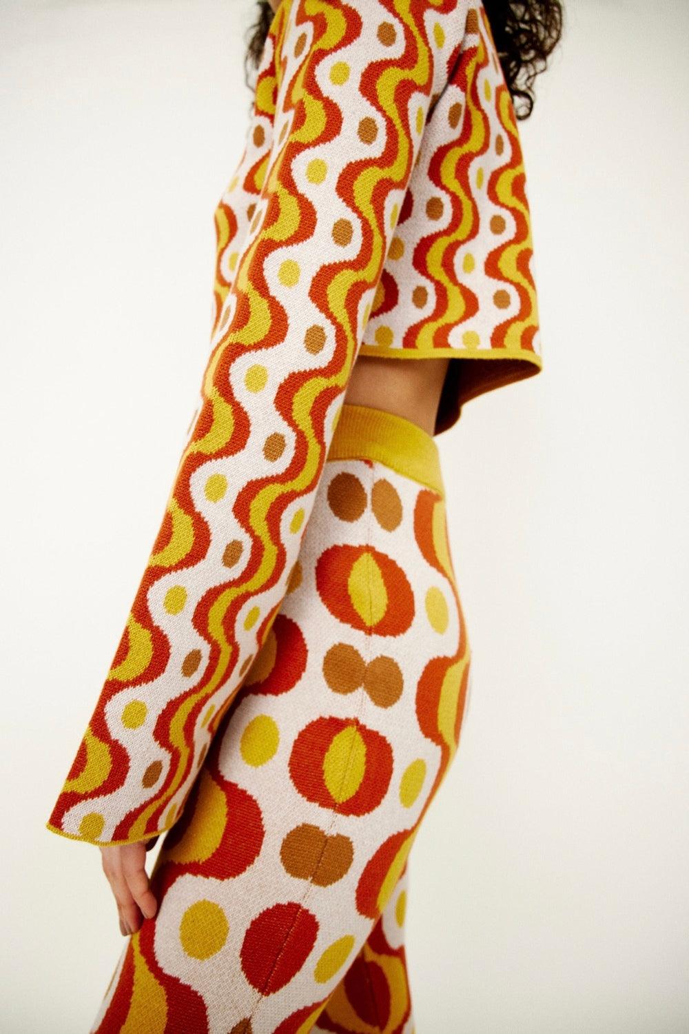 Knitly Studio-Tubular Knit Pants-Pantolon-4-Milagron.com