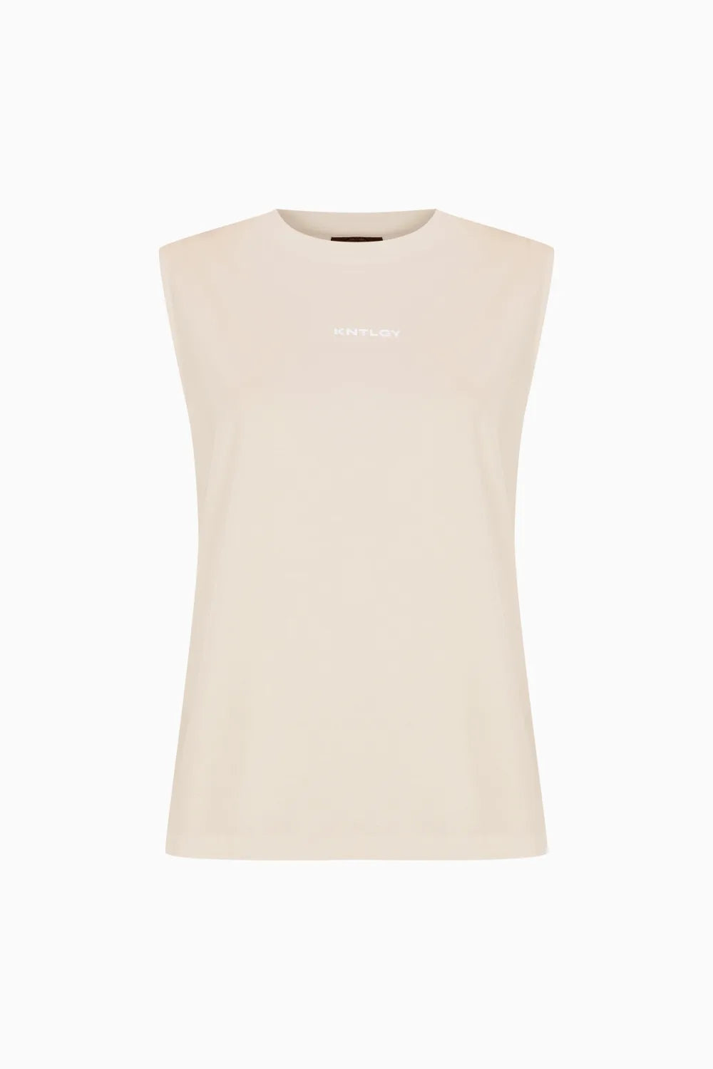 Kntlgy-Bej Sıfır Kol T-Shirt-T-Shirts-1-Milagron.com