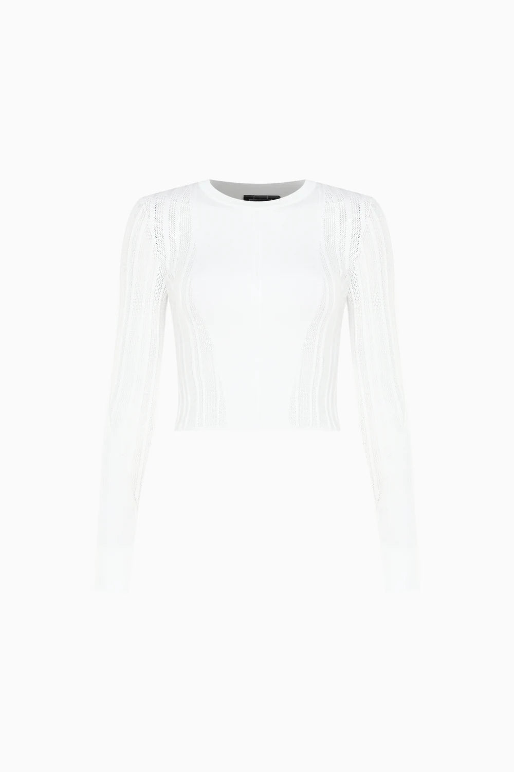 Kntlgy-Beyaz Ajurlu Triko Üst-Kazak & Triko-1-Milagron.com