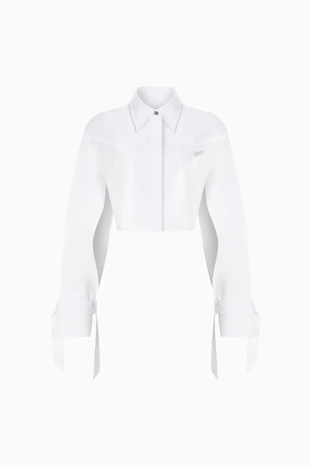 Kntlgy-Beyaz Crop Gömlek-Gömlek-1-Milagron.com