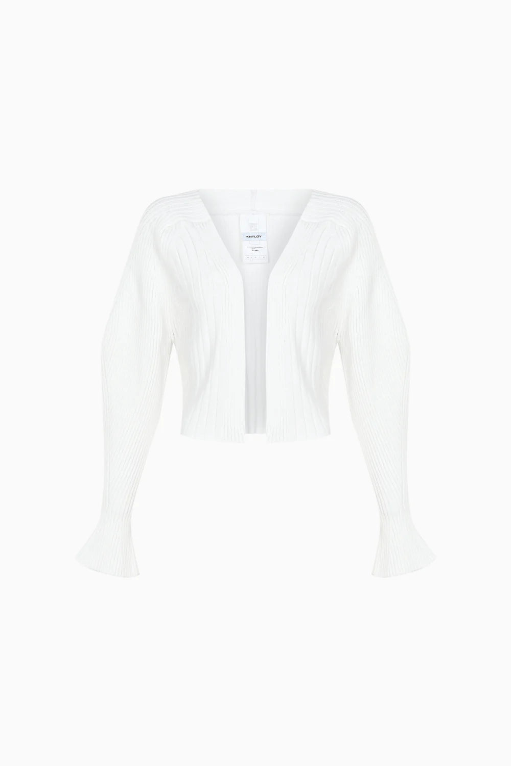 Kntlgy-Beyaz Crop Hırka-Kazak & Triko-1-Milagron.com