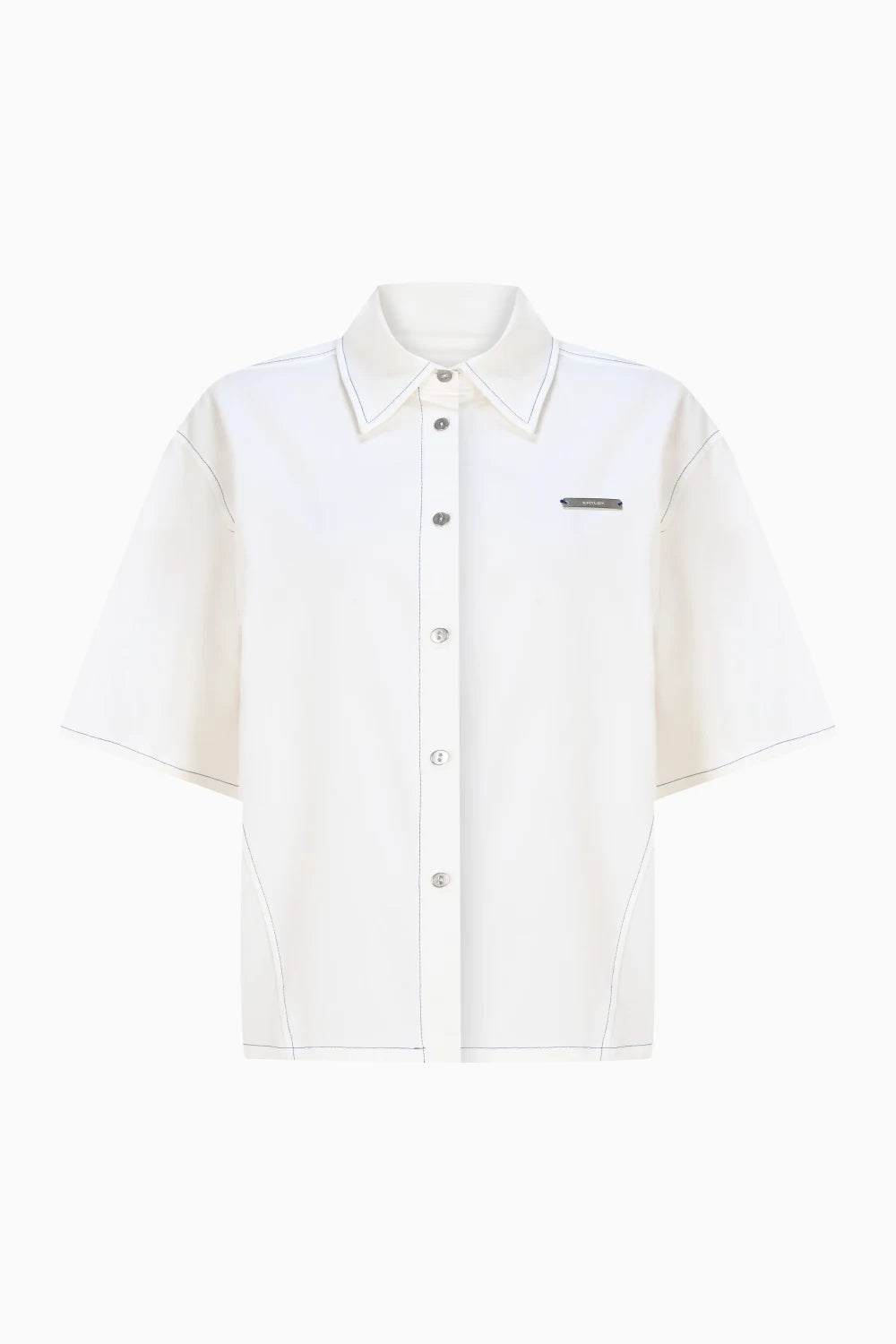 Kntlgy-Beyaz Oversize Gömlek-Gömlek-1-Milagron.com