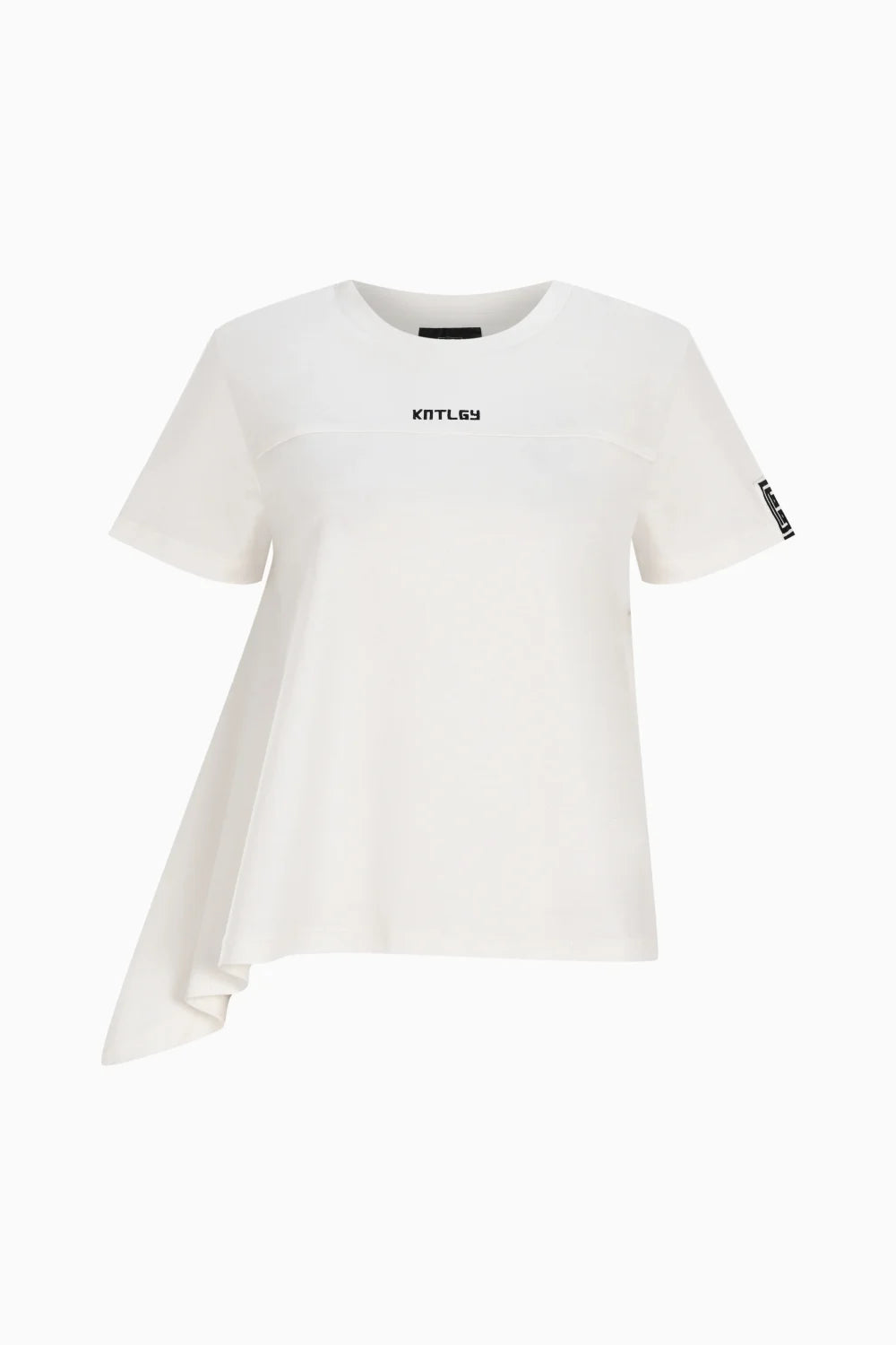 Kntlgy-Beyaz Piliseli T-Shirt-T-Shirts-1-Milagron.com