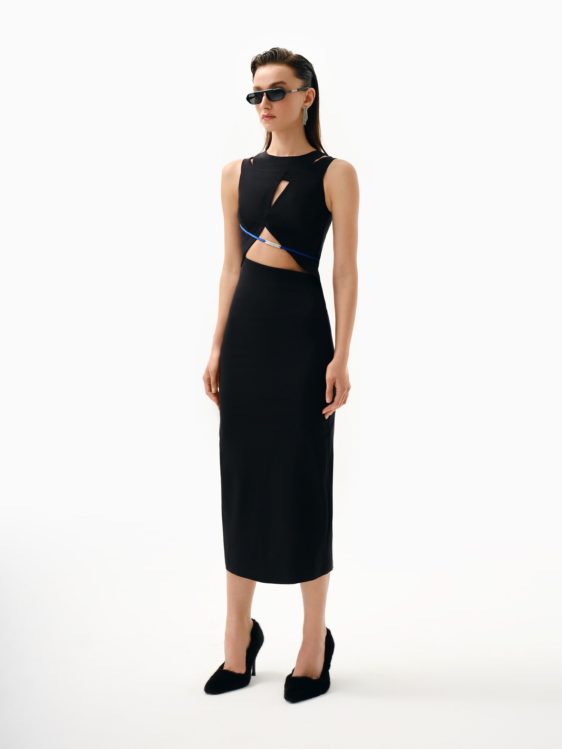 Kntlgy-Bravery Asimetrik Elbise-Elbise-2-Milagron.com