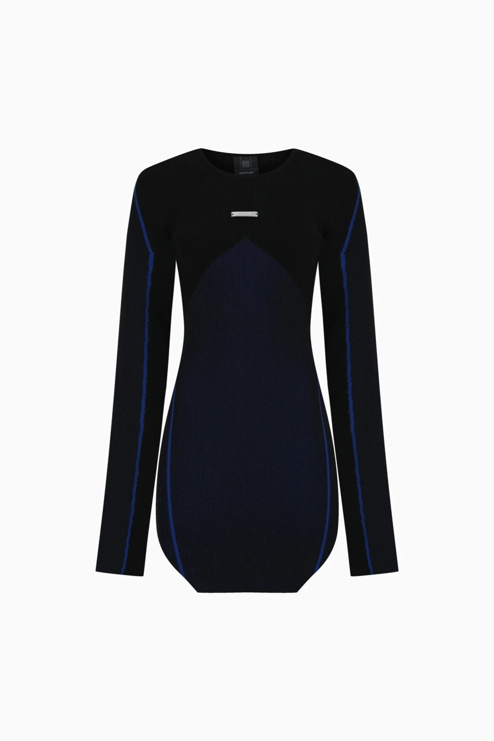 Kntlgy-Dominion Trompet Kollu Çizgili Elbise-Elbise-1-Milagron.com