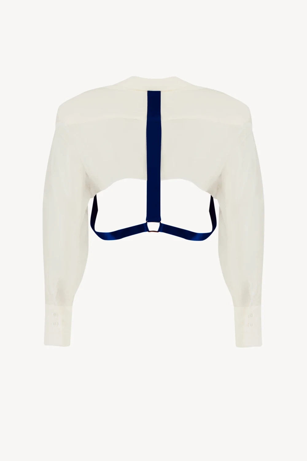 Kntlgy-Ekru Organze Crop Ceket-Ceket-2-Milagron.com