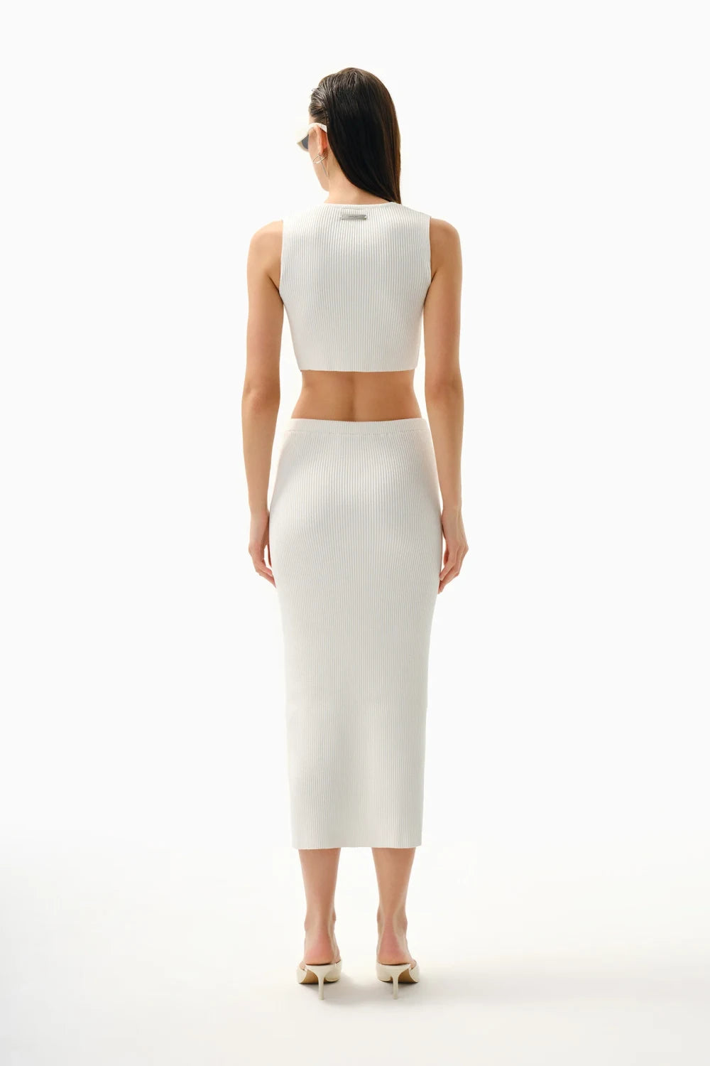 Kntlgy-Fermuarlı Triko Midi Etek-Etek-2-Milagron.com
