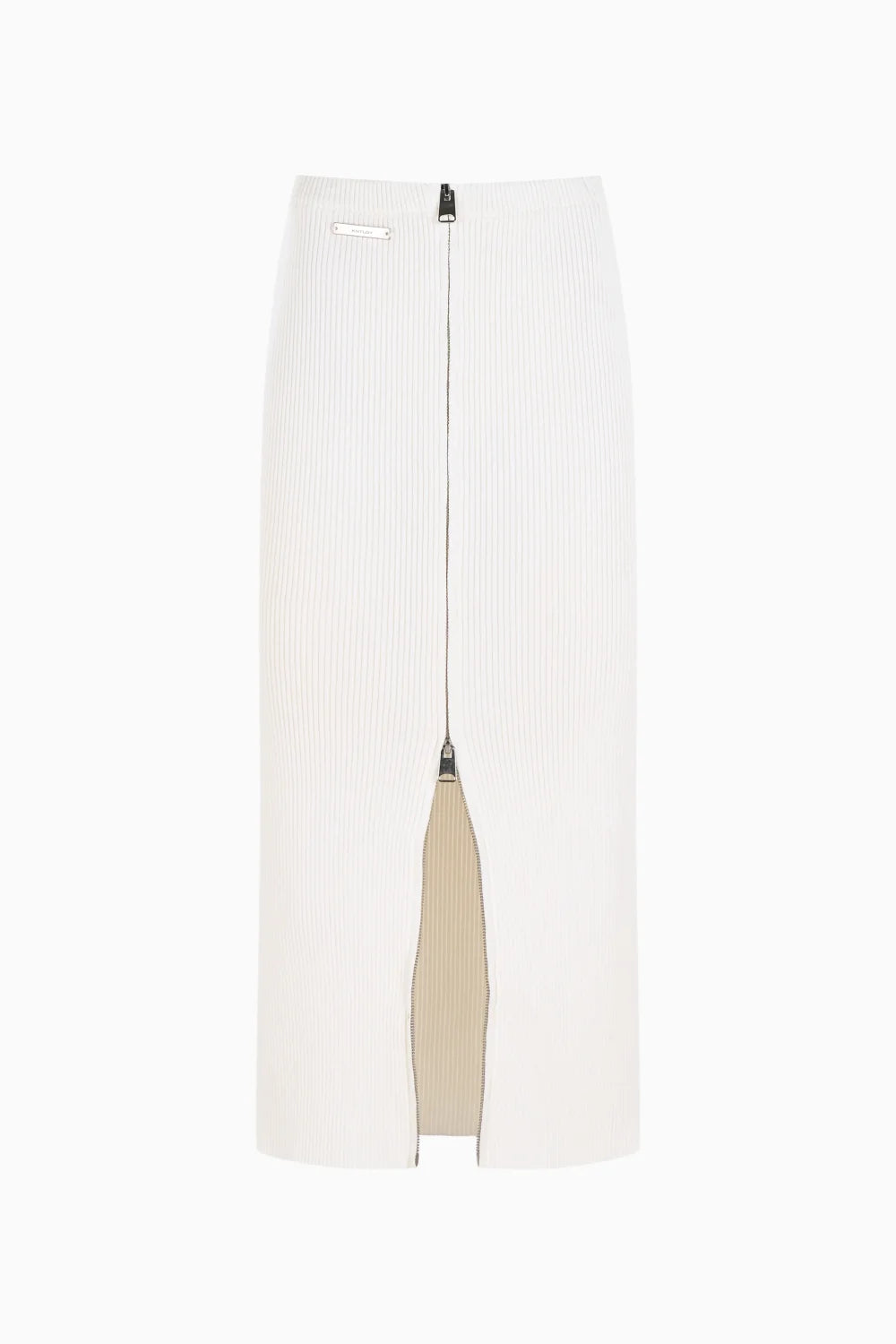 Kntlgy-Fermuarlı Triko Midi Etek-Etek-3-Milagron.com