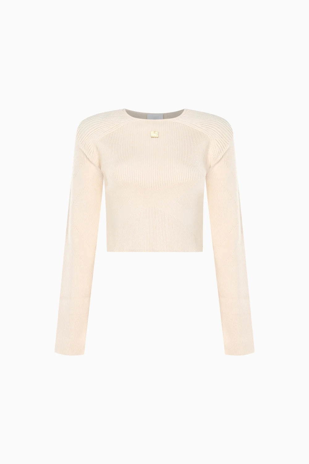 Kntlgy-Future Knit Bej Crop Kazak-Kazak & Triko-1-Milagron.com